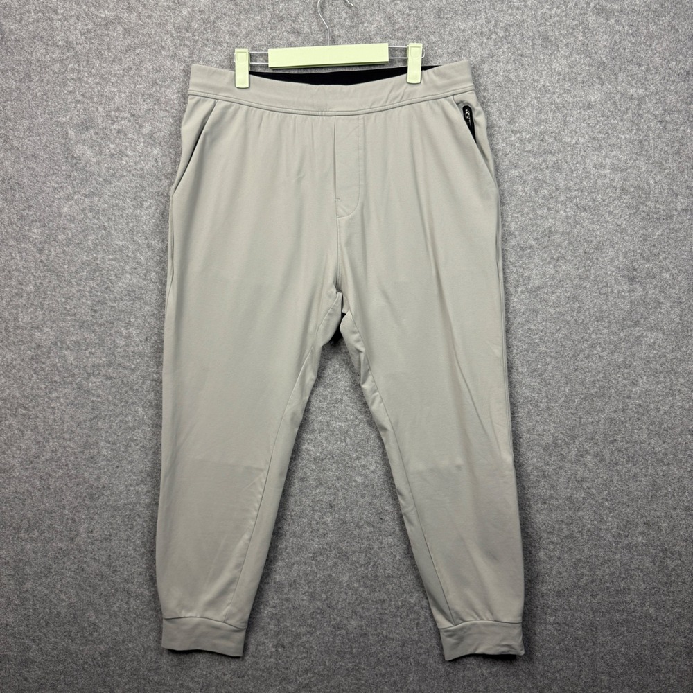Public Rec All Day Every Day Joggers Mens 36/30 Light Gray Performance Pants